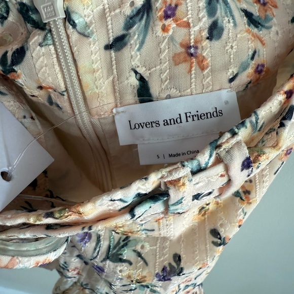 Lovers and Friends Jill Mini Skirt - Peach Ditsy Floral - Size Small - NWT - Picture 8 of 15